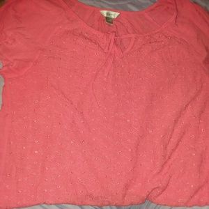 Coral cj banks short sleeved blouse, 2x.